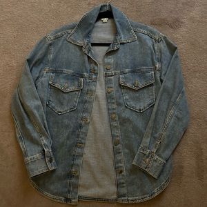 Aerie Jean Shirt Jacket